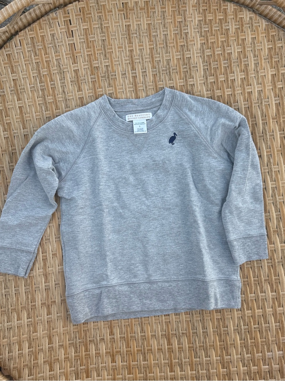 TBBC Cassidy Crewneck Sweatshirt with Navy Pelican Size 5